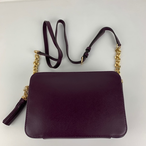 New Michael Kors Ginny Studded Leather Crossbody - Picture 5 of 6